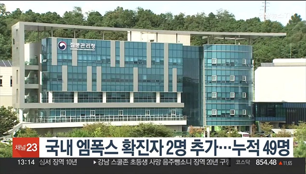 국내 엠폭스 확진자 2명 추가…누적 49명