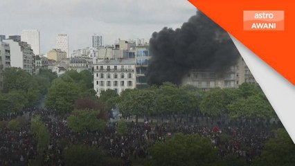 108 anggota polis cedera dalam demonstri di Perancis