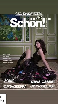 Dans une seconde story, Monica Bellucci a partagé une autre photo de sa fille prise par le magazine, sur laquelle on remarque cette-fois qu'à la robe est attachée une longue traîne aux motifs fleuris.Monica Bellucci fière de sa fille Deva, Instagram.