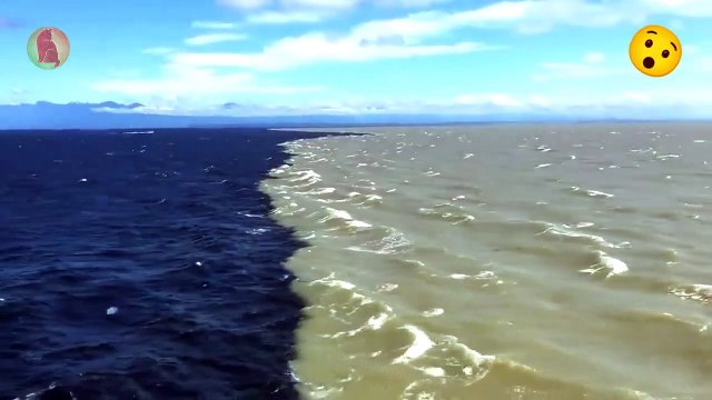 Miracle of Allah combining two different rivers