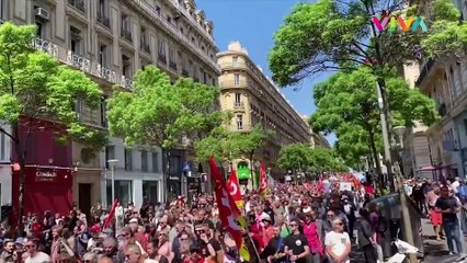 Aksi May Day di Prancis Meledak, Pendemo Bantai Polisi