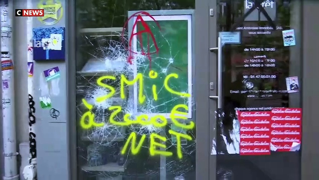 Au lendemain de la manifestation du 1er mai, les commerçants parisiens déplorent les dégradations - Certains demandent que d'autres itinéraires soient empruntés - Regardez