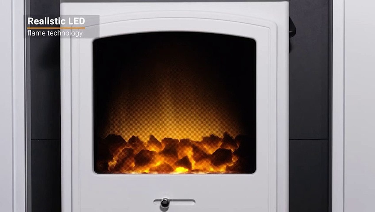 Adam Harrogate Stove Fireplace in Pure White