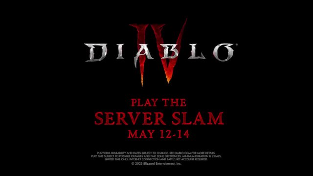 Diablo IV Welcome to the Server Slam