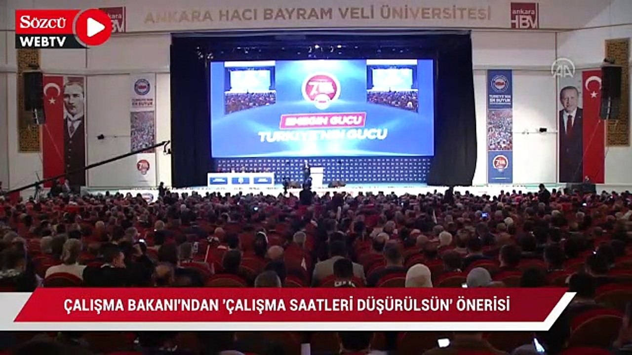 Çalışma Bakanı’ndan ‘çalışma saatleri düşürülsün’ önerisi