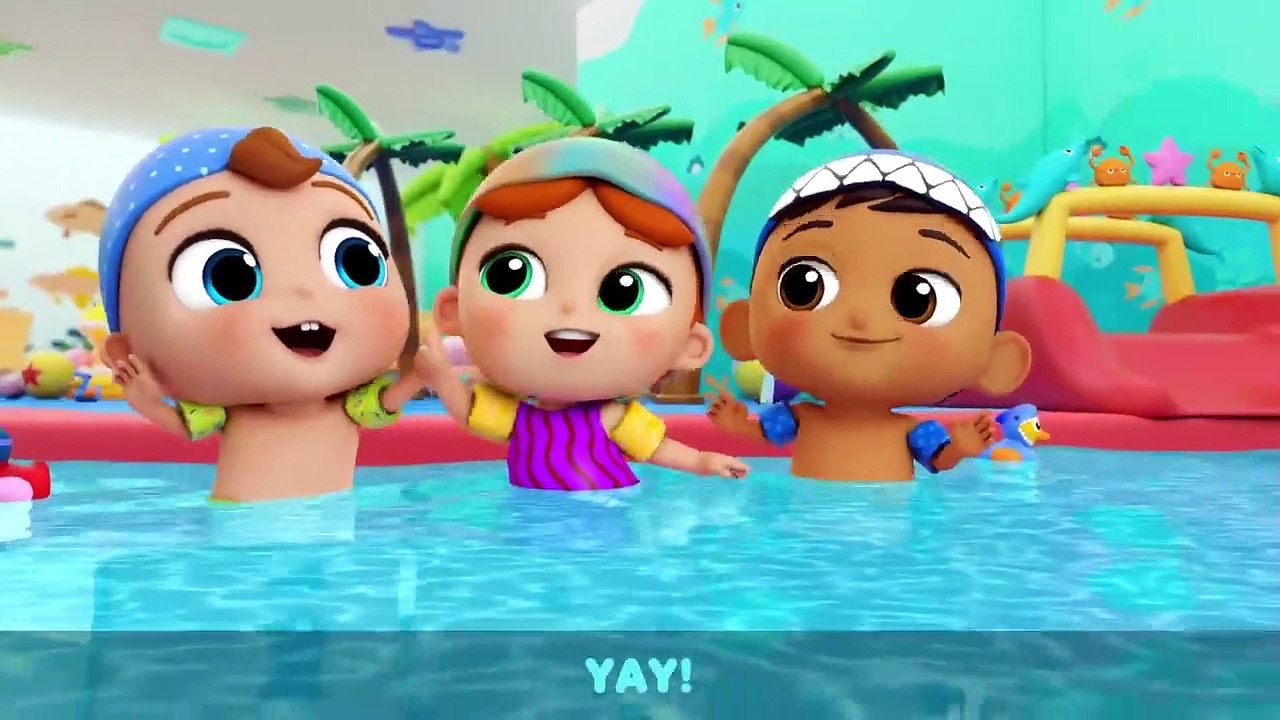 Play Nice at the Pool | Little Angel Kids Songs & Nursery Rhymes