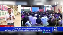 Investigan ataque con bombas lacrimógenas a local donde se iba presentar Brunella Torpoco