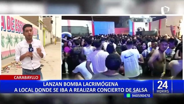 Investigan ataque con bombas lacrimógenas a local donde se iba presentar Brunella Torpoco