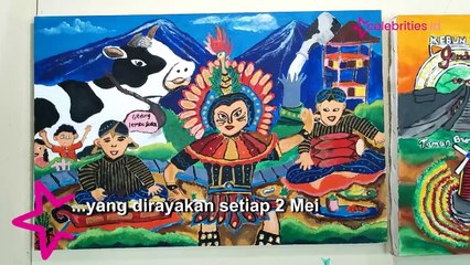 Ratusan Lukisan Karya Siswa Sekolah Boyolali Meriahkan Hardiknas