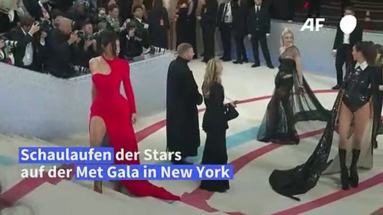 Glamour und schöne Kleider: Met Gala würdigt verstorbenen Karl Lagerfeld