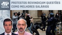 Manifestantes entram em confronto com policiais na França; Schelp e Cristiano Beraldo analisam