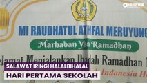 Syahdu! Halalbihalal Siswa SD di Depok Diiringi Gema Salawat