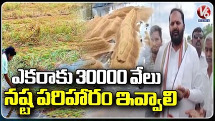 Peddapalli Ex MLA Vijaya Ramana Rao Demands 30,000 Compensation Per Acre | V6 News