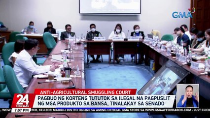 Pagbuo ng Korteng tututok sa ilegal na pagpuslit ng mga produkto sa bansa, tinalakay sa Senado | 24 Oras