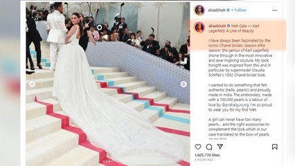 Alia Bhatt makes her Met Gala debut in white gown