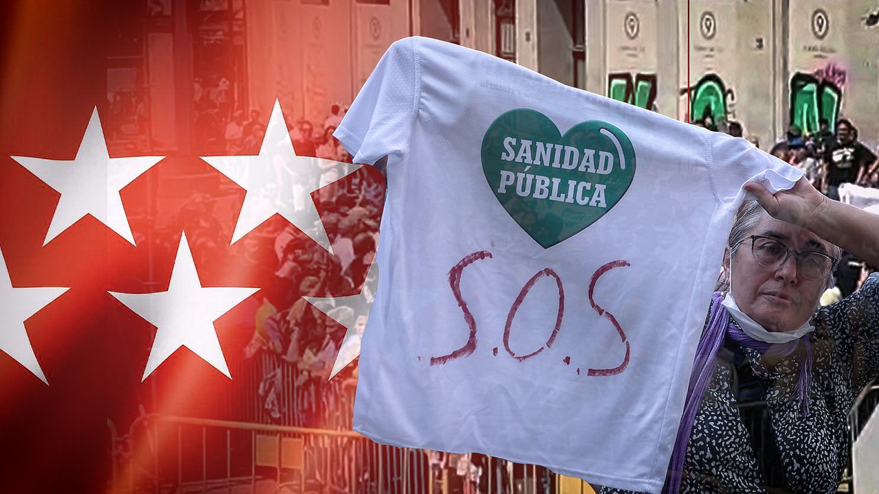 Concentración contra Ayuso y por la Sanidad Pública en Madrid