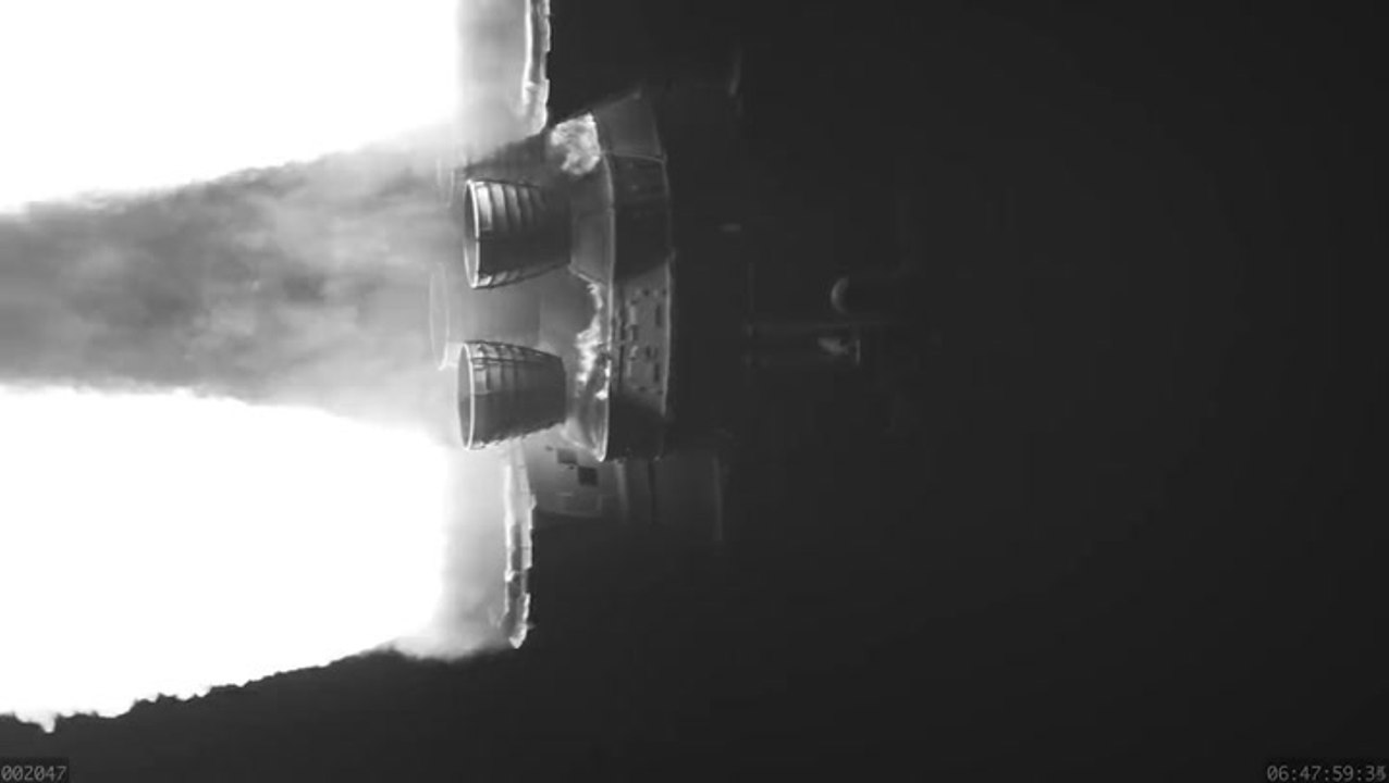 Artemis 1 Launch In High-Speed Black & White Footage