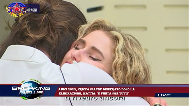 Amici 2023, Cricca piange disperato dopo la eliminazione, Mattia: 'È finita per tutti'