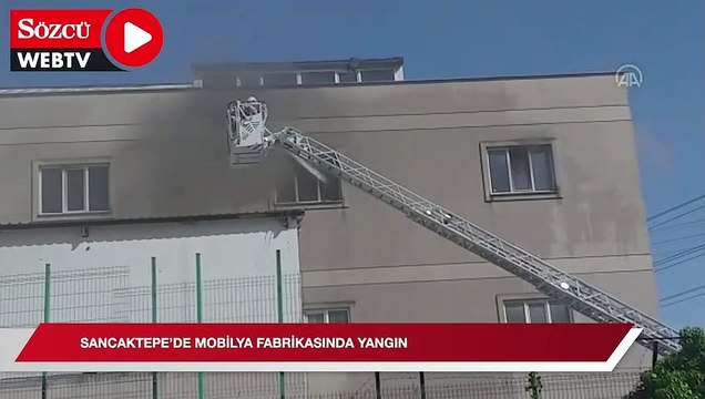 Sancaktepe'de mobilya fabrikasında yangın çıktı