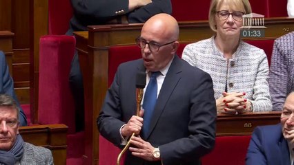 Éric Ciotti exprime son "soutien aux policiers blessés hier, victimes de la violence de l'extrême gauche"