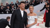 Patrick Mahomes and Wife Brittany Hold Hands While Wearing Monochromatic Looks at Met Gala 2023