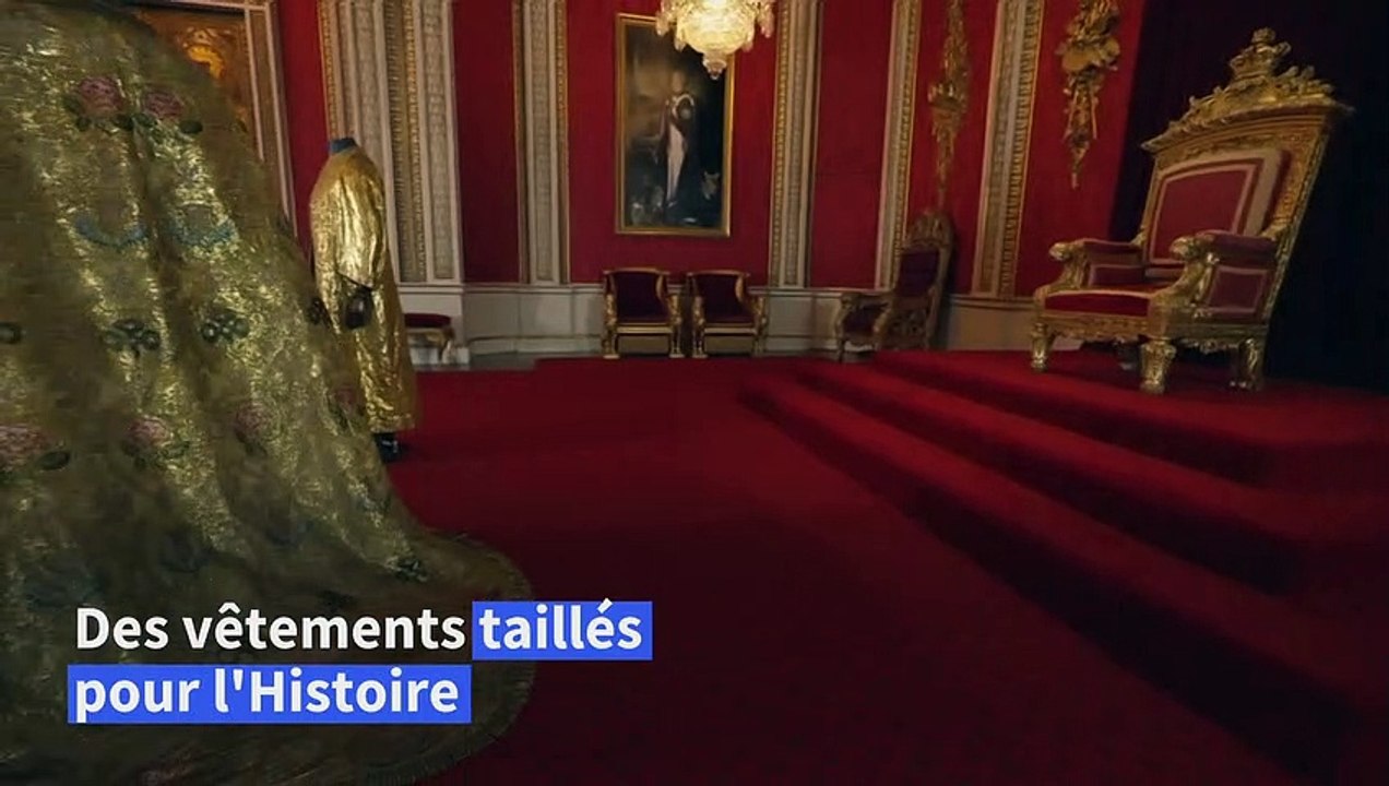 Des vêtements de couronnement du roi Charles III présentés au palais de Buckingham