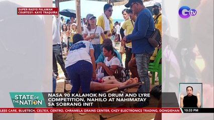 Nasa 90 kalahok ng drum and lyre competition, nahilo at nahimatay sa sobrang init | SONA