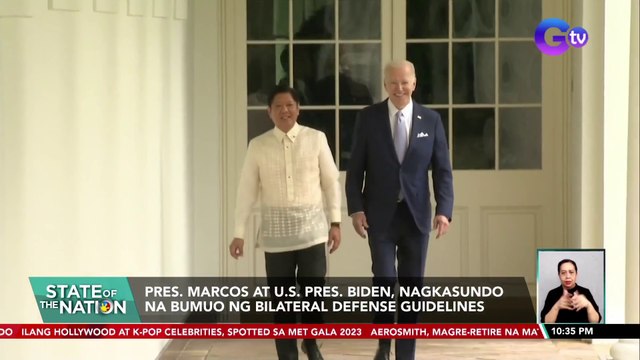 Pres. Marcos at U.S. Pres. Biden, nagkasundo na bumuo ng bilateral defense guidelines | SONA