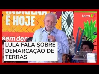 Скачать видео: Lula fala sobre demarcação de terras indígenas: 'Tratados com toda dignidade'