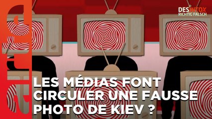 Les médias font circuler une fausse photo de Kiev ? / ARTE Désintox du 02/05/2023