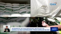 Pagbebenta ng nakumpiskang smuggled na asukal sa mga supermarket, pinag-aaralan ng SRA | Saksi