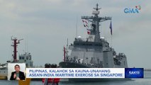 Pilipinas, kalahok sa kauna-unahang ASEAN-India maritime exercise sa Singapore | Saksi
