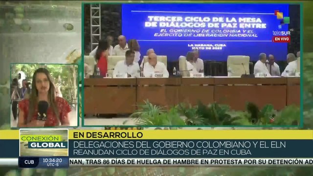 Delegaciones del gobierno de Colombia y el ELN reanudan diálogos de paz en Cuba