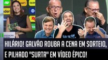 É DE CHORAR DE RIR! Pilhado SURTA com Galvão Bueno em SORTEIO, Flavio ALOPRA, e Mauro Cezar GARGALHA