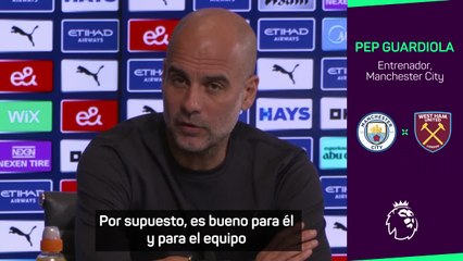 Tải video: Pep Guardiola admite que está sorprendido por los récords goleadores de Haaland