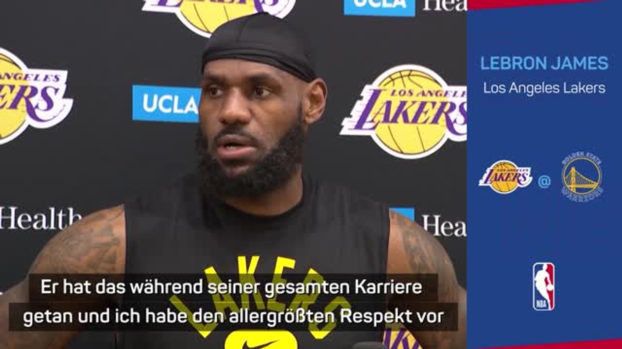 Lebron hat "den allergrößten respekt" vor curry