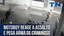 Motoboy reage a assalto e pega arma de criminoso na Grande Vitória