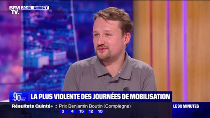 1er-mai: Rémy Buisine (journaliste à Brut) évoque les violences qu'il dit avoir subi de la part de la police alors qu'il couvrait la manifestation parisienne