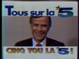 La 5 - Septembre 1987 - Spot promo (Pierre-Luc Séguillon), publicités