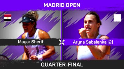 Download Video: Sabalenka avoids Sherif scare to reach semis