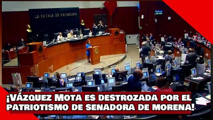 ¡VEAN! ¡Vázquez Mota es destrozada por el patriotismo de senadora de morena!