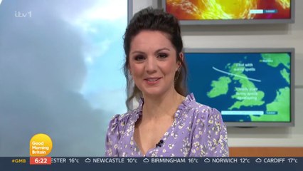Laura Tobin Weather forecast for the UK (02/05/2023)