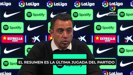Xavi: "Ansu ha estado bien, le ha faltado gol"