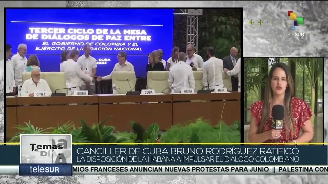 Temas del Día 02-05: Gobierno colombiano y ELN inician tercer ciclo de diálogos de paz en La Habana