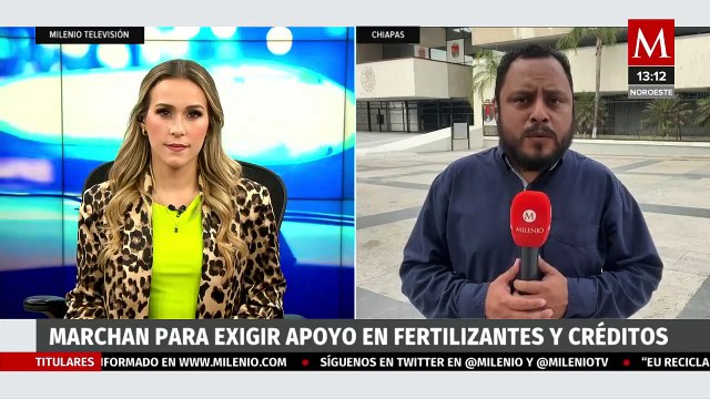 En Chiapas, se manifestaron para exigir apoyos en fertilizantes y créditos a productores