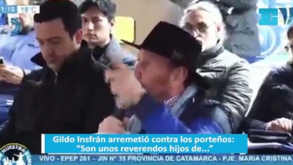 Gildo Insfrán arremetió contra los porteños