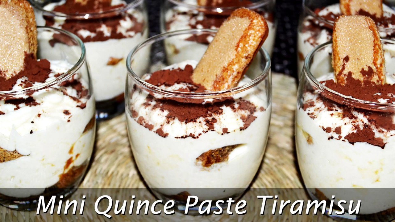 Mini Quince Paste Tiramisu Easy Homemade Tiramisu Recipe video Dailymotion