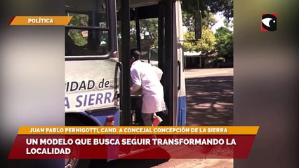 Juan Pablo Pernigotti comentó sus propuestas como candidato a concejal de Concepción de la Sierra