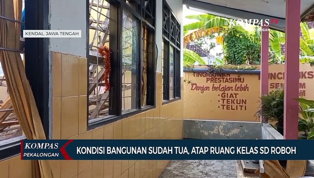 Atap Ruang Kelas SD Negeri Kalibuntu Wetan Kendal Roboh, Beruntung Tidak Ada Korban Jiwa