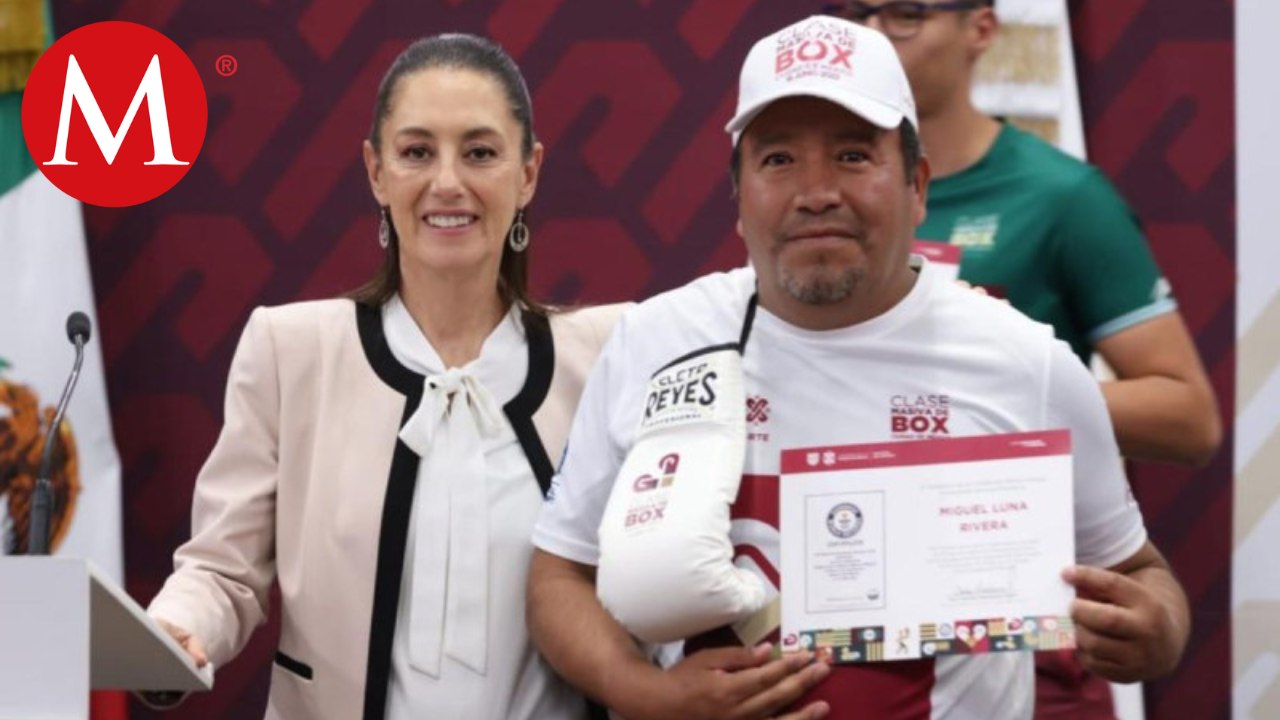 Claudia Sheinbaum anuncia la segunda clase masiva de box en la CdMx